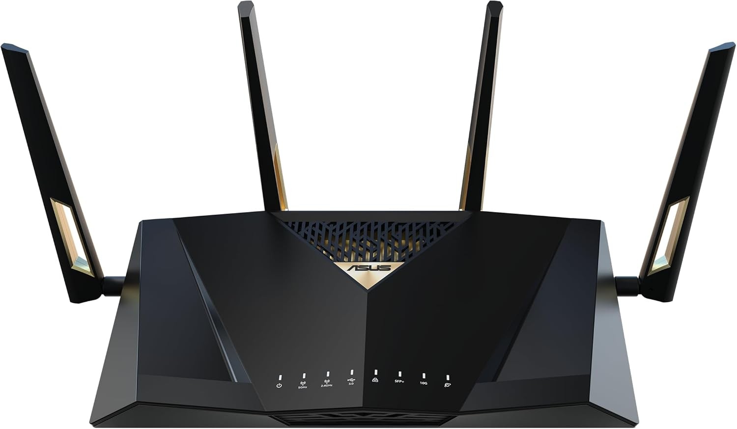 ASUS RT-BE88U Dual Band WiFi 7 AiMesh Scalable Performance Router,4K-QAM,MLO,Dual 10G Ports,SFP+,4X 2.5G Ports,4X 1G Ports,34G WAN/LAN Capacity,Network Security,Built-in VPN