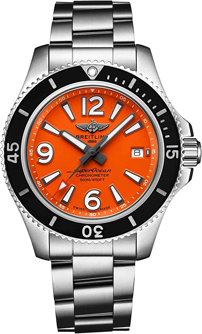 Mens Breitling Superocean 42mm Watch 500 Meter Waterproof A17366D71O1A1