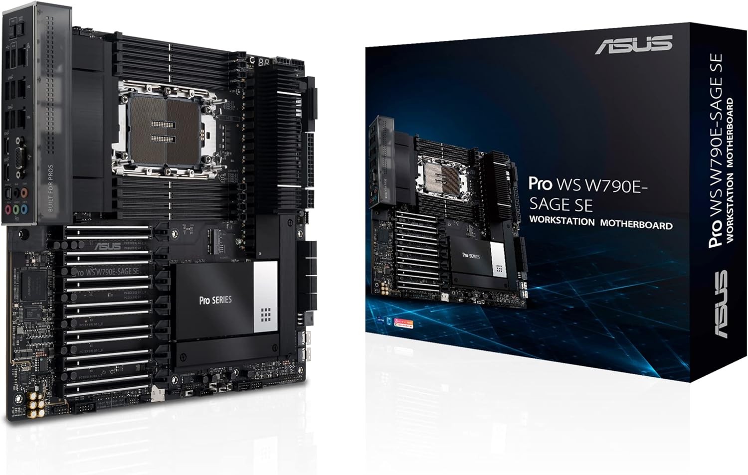 ASUS Pro WS W790E-SAGE SE Workstation Motherboard Socket Intel LGA 4677 (EEB Motherboard, PCIe 5.0, DDR5, USB 3.2 Gen 2)