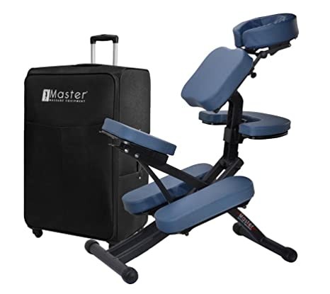 Master Massage Rio Portable Massage Chair Package, 1 Count, Blue