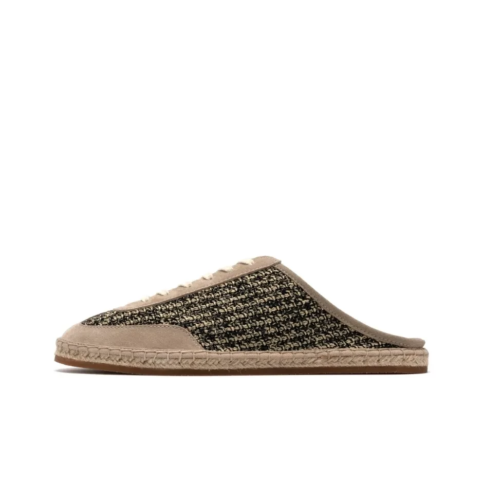 FOOT INDUSTRY 足下工业 草编穆勒 舒适勃肯 包头拖鞋 男女同款 杏色/杂色