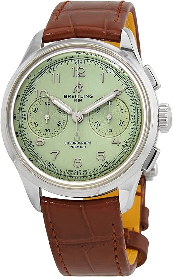 Breitling Premier B09 Chronograph Pistachio Green Dial AB0930D31L1P1