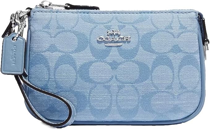 COACH 蔻驰 女式 Nolita 15 英寸(约 38.1 厘米)矢车菊标志性条纹布, 矢车菊多色