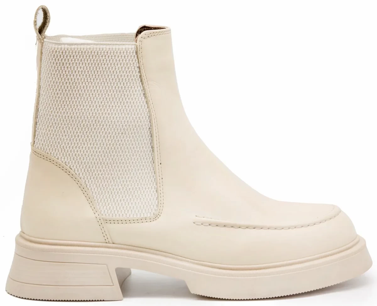 Gedikpasalı Alb 10087 Beige 2022 Winter Season Women Boots Real Cow Leather Business Chelsea Elevator Bağsız Rubber Sole Daily Casual