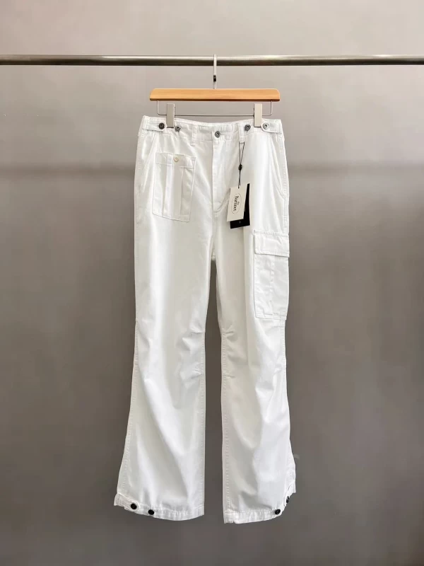 Y2K Korea 더바넷 Overalls Women's Versatile Loose Straight Caargo Pants Solid Color Multi-Pocket Trousers Casual Pants 한국인 리뷰 많은 옷
