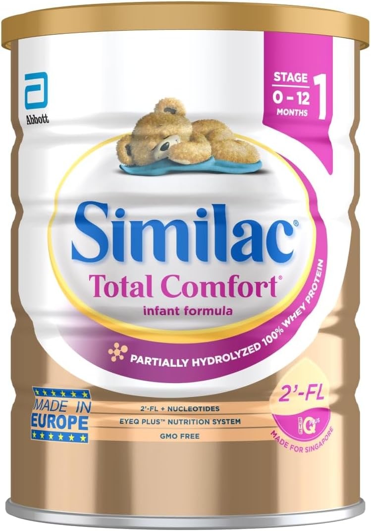 Similac 雅培 Total Comfort 婴儿配方奶粉,进口,易消化婴儿配方奶粉,非转基因,820克(28.9盎司)罐装