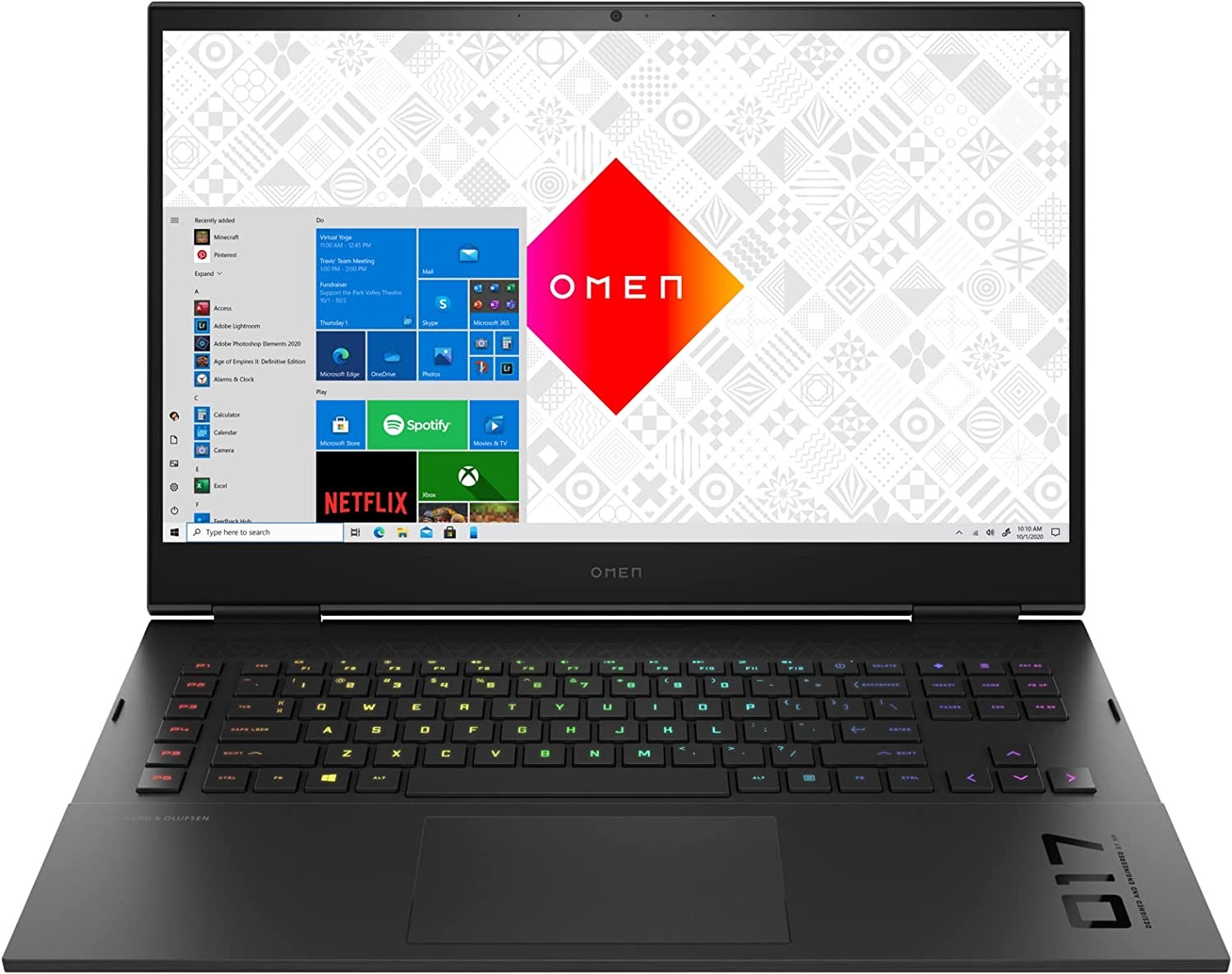 2022 HP Omen 17.3" 165 Hz IPS QHD Gaming Laptop Intel i7-12800HX 16-Core 32GB DDR5 1TB NVMe SSD NVIDIA GeForce RTX 3070 Ti 8GB RGB Backlit KB Thunderbolt 4 WiFi 6E Windows 10 Pro w/ RATZK 32GB USB