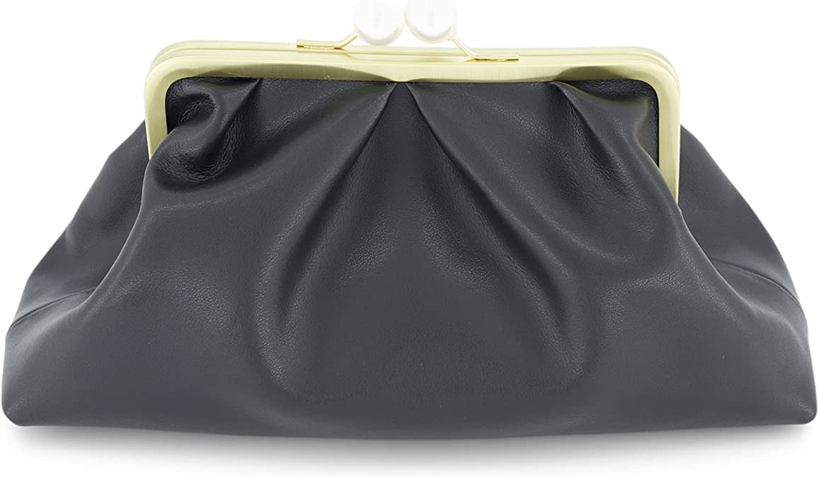 ZAC Zac Posen Lacey Soft Frame Clutch, Black