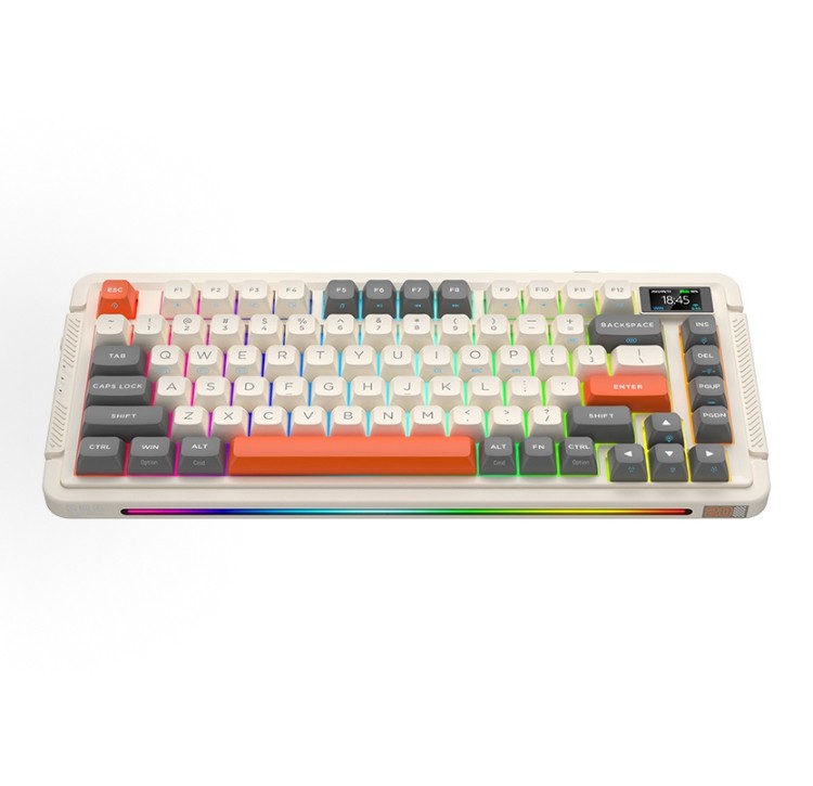 Royal Axe御斧 L75 无线机械键盘 三模热插拔 游戏电竞键盘 gasket结构 TTC巨人之心 RGB轴