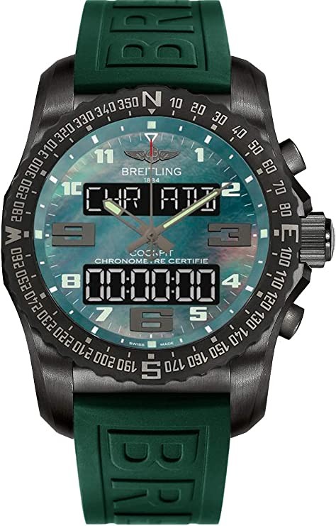 Breitling Cockpit B50 Mother of Pearl Green 46mm Men's Watch VB5010D3/L530-292S