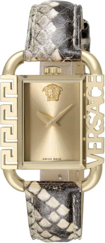 VERSACE FLAIR Stainless Steel, Sapphire Glass, Quartz 26MM Swiss Watch for Women [Parallel Import Goods], Gray