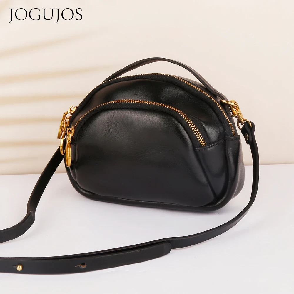 JOGUJOS Real Leather Women Mini Bag Small Lady Handbags Casual  Purse Crossbody Bag Female Genuine Leather Shoulder Handbag New