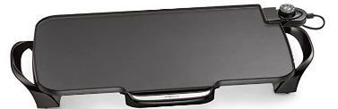 Presto 07061 22" Electric Griddle with Removable Handle, Black, 22"