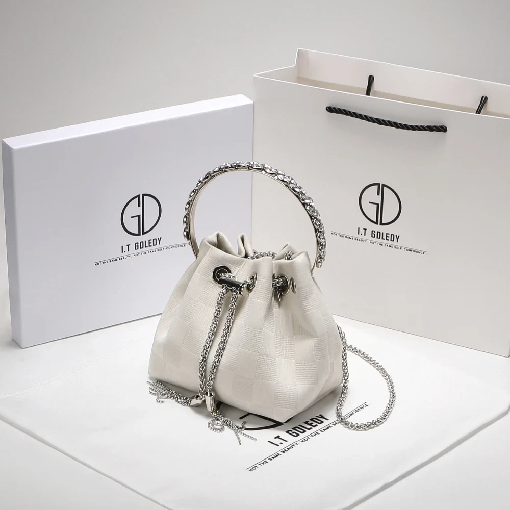 Women’s Genuine Leather Shoulder Bag 2024 Trend Brand Small Square Bags Luxury Designer Handbag Fashion Messenger BagsTofu Bags